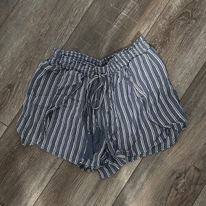 American Eagle Outfitters Navy Striped Shorts
